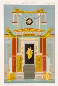 Kreikkalais-roomalainen tyyli, levy VIII "polychrome Ornamentista" kaiverrettu F. Durin, julkaistu Pariisissa, 1869 tekijältä Albert Charles August Racinet
